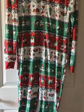 Holiday Onesie Pajamas - Red, Green & White